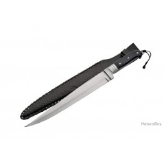 ***Arabian Khyber Bowie Knife avec etui en cuir total 48cm n