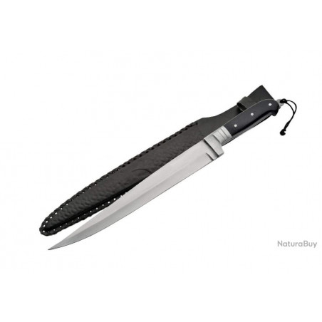 ***Arabian Khyber Bowie Knife avec etui en cuir total 48cm n