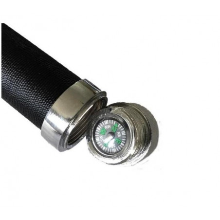 *Collectionneur Couteau 'Rambo II' 40cm avec étui en cuir ROBUSTE 700g avec accessoires de survie Ro