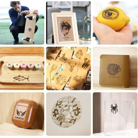 LaserPecker L1 Pro Graveur Laser 500mW, Gravure sur manche de couteau