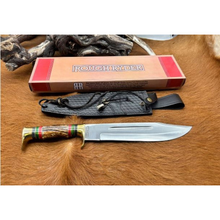 Stacked Leather Bowie - Rough Ryder - RR2205 CM3