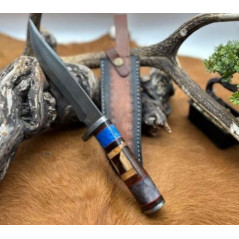 Très jolie Bowie lame en acier damas 256 couches très aiguisée de 20 cm CM11