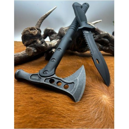 Set hachette tomahawk avec couteau -tomahawk2 CM16