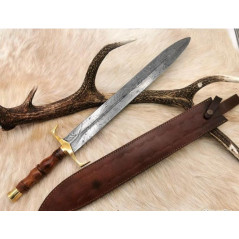 Magnifique Épée viking en acier damas forgé à la main, meilleure qualité, épée prête au combat CM26