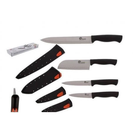 SHARK COFFRET 4 COUTEAUX DE CUISINE AVEC ETUI AIGUISEUR PRADEL EXCELLENCE THIERS FRANCE p4 CM32