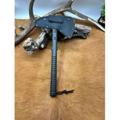 Hache Tomahawk ROUGE AVEC ETUI multifonction CM43