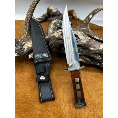 Poignard de chasse Columbia Jinlang company manche Bois lame super tranchante ref P5 CM45