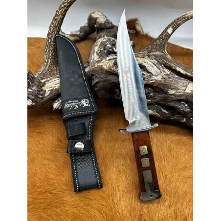 Poignard de chasse Columbia Jinlang company manche Bois lame super tranchante ref P5 CM45