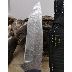 X- Poignard de chasse survie manche Fibre de carbone totale 24 cm Columbia USA S03 CM51