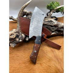 Magnifique Couperet RITE EDGE USA lame damas 256 Couches manche en noyer CM98