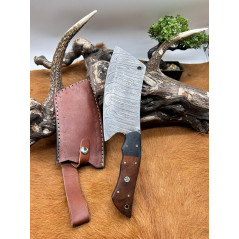 Magnifique Couperet RITE EDGE USA lame damas 256 Couches manche en noyer CM98