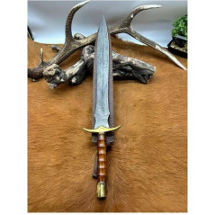 Épée viking lame en acier Damas 256 couches forgé main CM102