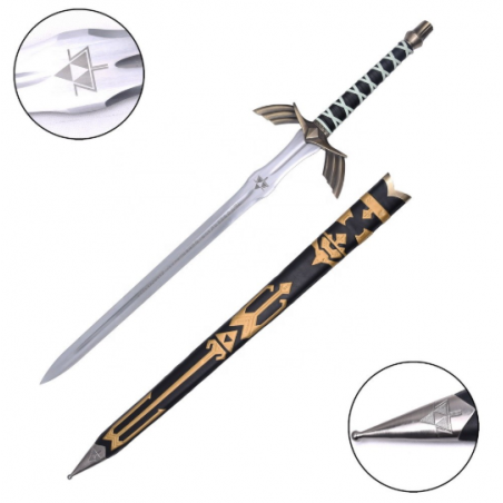 Épée fantaisie ornementale Inspirée de l’épée de Link Noir Série Skyward Sword de Legend of Zelda