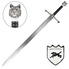 ÉPÉE FANTASTIQUE ORNEMENTALE EFFET DAMAS Inspirée de l’épée à longues griffes de Jon Snow Série Game of Thrones