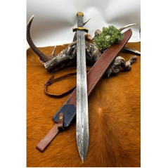 Épée romaine gladiateur acier Damas 512 couches -ER2