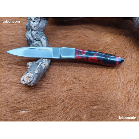 Couteau de poche manche en Micarta "Rouge" ref MCT12