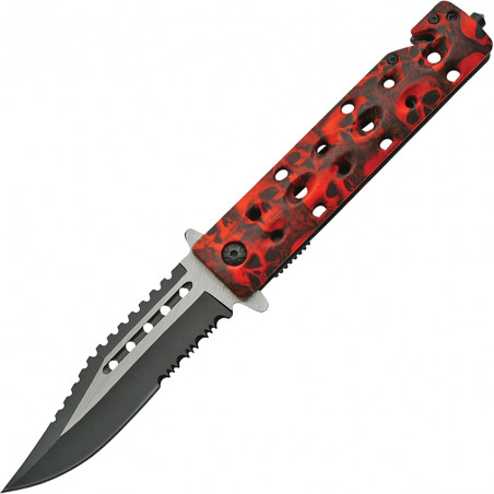 Skull Linerlock A/O Red