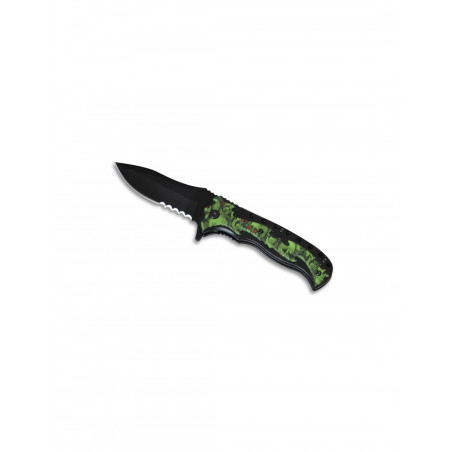 COUTEAU ZOMBIE VERT LAME 10CM