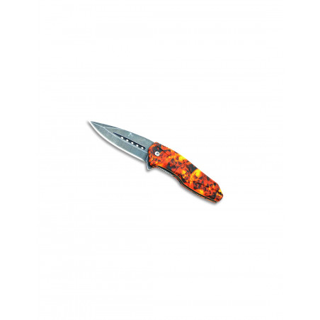 COUTEAU ZOMBIE ORANGE LAME 8CM