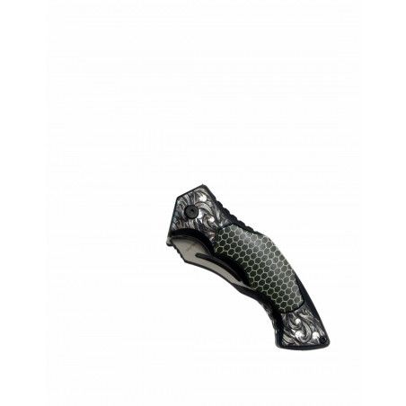 COUTEAU PLIANT NOIR LAME 8.5CM