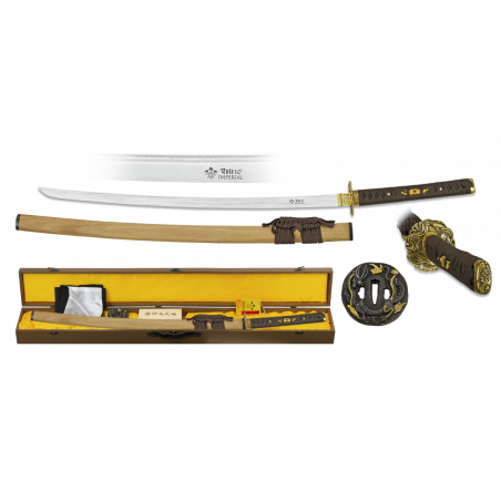 Katana acier damassé. Lame: 72 cm