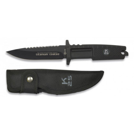 Couteau K25 poing caoutchouc.Titane 31910