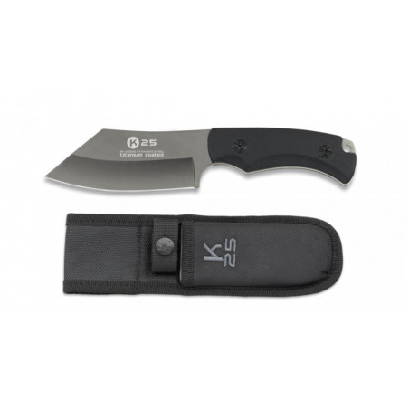 Couteau K25 G10 revêtu titane. Lame 10.8 32500