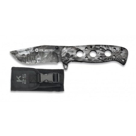 Couteau pliant K25 camo phtyon. Lame 8.6 18326